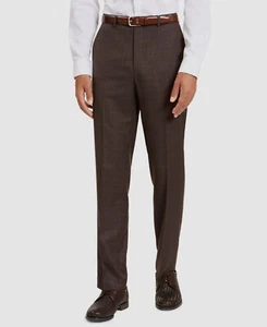$135 Sean John Men's Brown Neat Classic-Fit Trousers Dress Pants Size 44W 32L - Picture 1 of 4