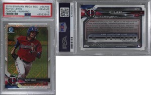 2018 Bowman Chrome Prospects Mega Box Mojo Refractor Royce Lewis PSA 10 GEM MT