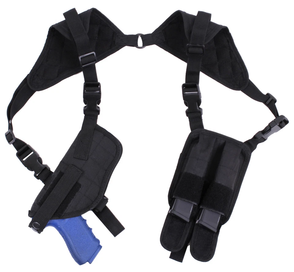 Ambidextrous Law Enforcement Tactical Black Shoulder Holster Rothco 10985