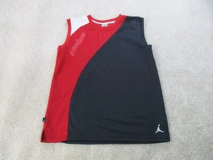 Jordan Jumpman Basketball Jersey Mens XL Black Red Sleeveless - Picture 1 of 12