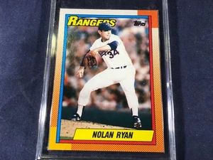 M3-17 BASEBALL CARD - NOLAN RYAN TEXAS RANGERS - CARD #1 - 1990 TOPPS - Picture 1 of 2