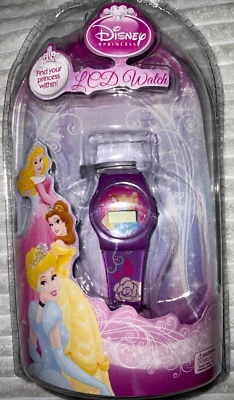Reloj Disney Princesa LCD Princesas Aurora Bella Cenicienta Púrpura A16 Foto 1 de 2