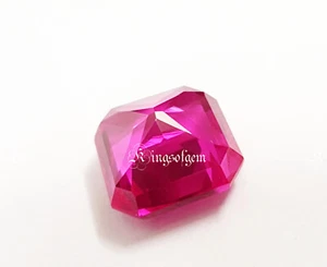 Certified 12.80 Ct Natural Pink Sapphire Square Loose Gemstone - Picture 1 of 6