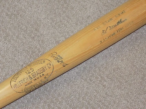 Eddie Matthews H&B 1956 All Star Game Bat MIlwaukee Braves HOF PSA DNA Cover