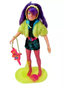 Vintage Hasbro MISFITS CLASH bambola CUFFIA stand pettine 1987 12" JEM OF OLOGRAMMI - Foto 1 di 6