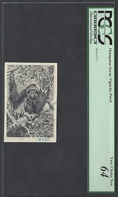 Rwanda et du Burundi Vignette Proof Orangutan Scene Vignette Proof Uncirculated  - Image 1 of 2