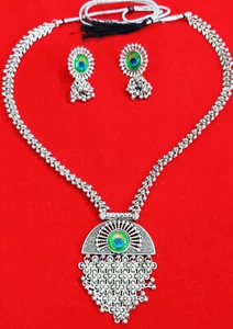 Disfraz Tribal Afgano Collar Colgante Largo Moda Afgana Gargantilla Étnica Joyería - Imagen 1 de 5