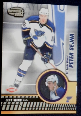 Peter Sejna Pacific Invincible Retail rookie card 122, 2003- 04 NHL, Blues - Image 1 of 2