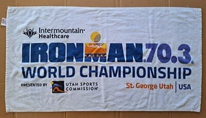 IRONMAN 70.3 WORLD CHAMPIONSHIP ST. GEORGE UTAH USA TRIATHLON RACE TOWEL - Picture 1 of 13