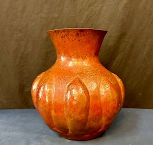 Arts & Crafts Designed Copper Vase - Picture 1 of 6