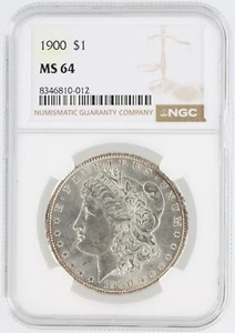 1900 Morgan Silver Dollar NGC MS64 S$1 Philadelphia Minted No Reserve - Picture 1 of 4
