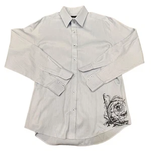 Source DNM Men’s Pale Blue Long Sleeve Button Shirt, Size XL - Picture 1 of 16