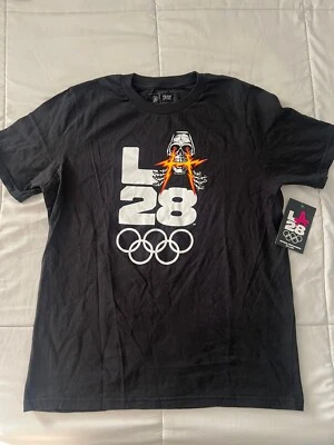 Camiseta negra para mujer LA 2028 Juegos Olímpicos de verano Atleta Spirit - pequeña Foto 1 de 4