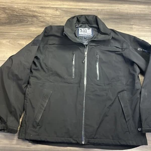 5.11 Tactical Series Jacket XL Black Pockets Zippers Bomber - Picture 1 of 9