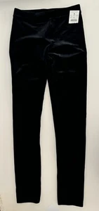 J. Crew Crewcuts Girls Soft Velvet Stretchy Leggings Black NEW Size 12 - Picture 1 of 3
