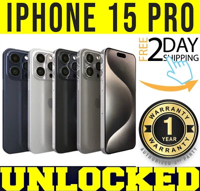 APPLE IPHONE 15 PRO 128GB 256GB 512GB 1TB (UNLOCKED) ✅1 YEAR WARRANTY✅❖O/B❖