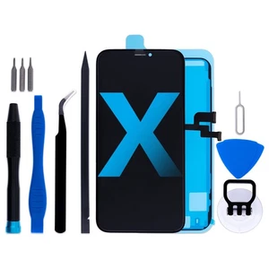 Pour iPhone X Kit de Remplacement Ecran LCD 5.8" + Outils de Réparation + Adhésif - Photo 1 sur 11