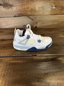 Nike Air Jordan 4 Retro Midnight Navy GS Sneakers Shoes Size 7 Youth 408452-140 - Picture 1 of 19