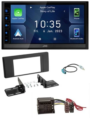 JVC DAB Bluetooth MP3 USB 2DIN Autoradio für Land Rover Range Rover Vogue L322 2 - Bild 1 von 4
