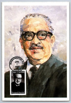 #3746 Thurgood Marshall FDC Maxi Card - Image 1 of 2