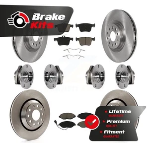 Front Rear Hub Bearing Disc Brake Rotor And Pad Kit (10Pc) For 2015-2020 Audi S3 - Picture 1 of 1