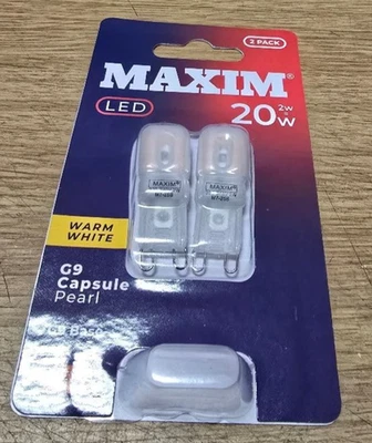 G9 6 x 2W =20W LED Capsule 4000K WARM WHITE  Light Bulb Replacement Halogen Lamp - Image 1 of 4