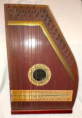 Oscar Schmidt Antique 45-string Zither (from the 1920's) - missing 4 strings - Image 1 of 4