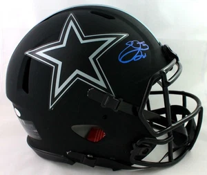 Von Emmitt Smith signierter Cowboys F/S Eclipse authentischer Helm - Beckett W Auth * blau - Bild 1 von 7