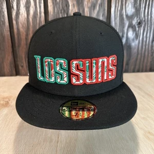Los Suns Phoenix Suns NBA Mexican Heritage Hat Cap New Era 7 3/8 59Fifty Flag - Picture 1 of 16
