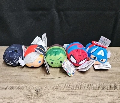 Marvel Tsum Tsum 3" Stuffed Animal Plush Set Minis New with Tags Set Of 5 - Image 1 of 3