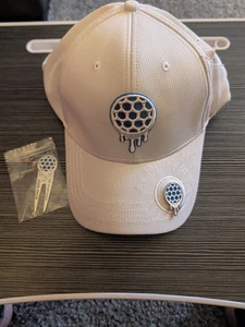 Bonk Golf Lefty Fitted Golf Hat with Tee Holder & Magnetic Ball Marker Size XXL - Picture 1 of 8