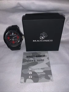 Marines Corps USMC Uhr Herren Water Resistant mit Box funktioniert - Bild 1 von 9