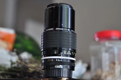 Nikonl Nikkor 200mm F 4 lens for Nikon F - Image 1 of 4
