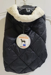 32 DEGREE HEAT DOG PUFFER VEST SIZE LARGE BLACK BRAND NEW - Picture 1 of 5