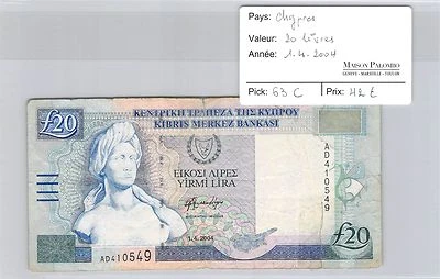 Banknote Cyprus - 20 Books - 1.4.2004 - Image 1 of 2