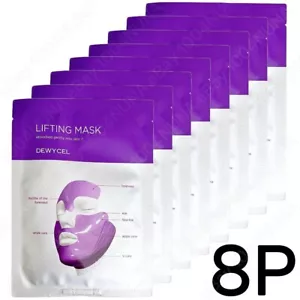 DEWYCEL Lifting Mask 8Sheets AntiWrinkle AntiAging Korean Skin Care K-Beauty - Picture 1 of 4