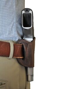 Pro-tech OWB Brown Leather Belt Slide Hip Gun Holster For Walther PPS,P-99
