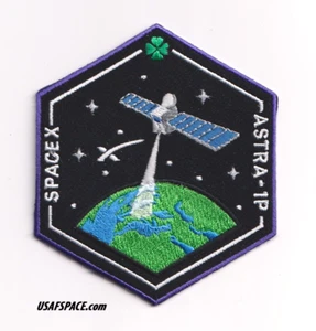 Authentic ASTRA-1P SPACEX FALCON-9 CCSFS Launch SATELLITE Mission Employee PATCH - Picture 1 of 3
