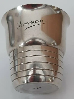 TIMBALE ANCIENNE EN METAL ARGENTE - GRAVEE REYNALD" - Photo 1/4