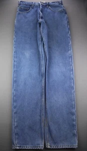 Pantalones de mezclilla para hombre Old Mill pierna recta forrados de lana lavado medio 5 bolsillos talla 34x36 - Imagen 1 de 12