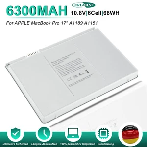 A1189 MA458 Batería Batería Para Macbook Pro 17" A1151 A1229 A1261 2007 2008 MA611 - Imagen 1 de 12