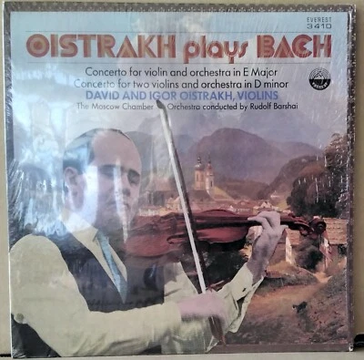 EVEREST 3410 US LP ED 1 OISTRAKH PLAYS BACH CONCERTO FOR VIOLIN & ORCH BARSHAI - Image 1 of 3