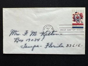 1309 American Circus Clown May 2 1966 Delavan WI - Picture 1 of 2