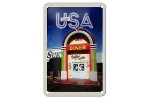 Blechschild Reise 12x18 cm Amerika USA Peggy Sues Restaurant Schild - Picture 1 of 5