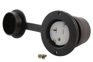 AC WORKS® NEMA 5-20R Flanged Outlet with Covers – 15/20A, 125V - Picture 1 of 7