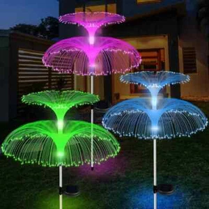 2pcs Garden Solar Fireworks Fairy String LED Lights Jellyfish Outdoor Stake Lamp - Picture 1 of 7