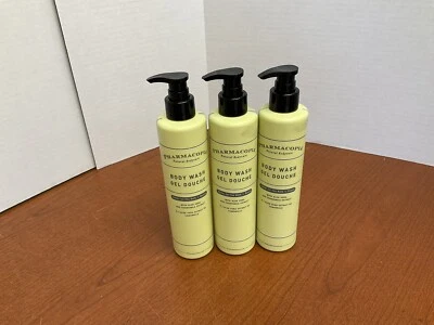 Lot 3 Pharmacopia Natural Bodycare Body Wash Aloe Vera Chamomile 12.17 oz - Image 1 of 2