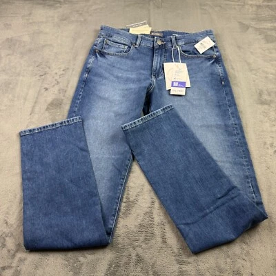Pantalones de mezclilla DL1961 para hombre talla 31x34 Russell ajustados rectos elásticos lavado medio NUEVO Foto 1 de 4