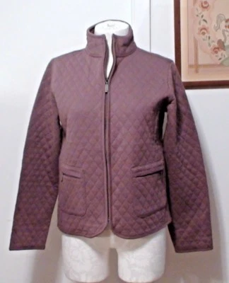 Charter Club Women Purple Cotton Quilted Jacket Coat Quilt Blazer Shirt S NWT - Image 1 of 4