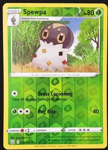 Spewpa Pokémon TCG Battle Styles 012/163 Uncommon NM Reverse Foil - Foto 1 di 2